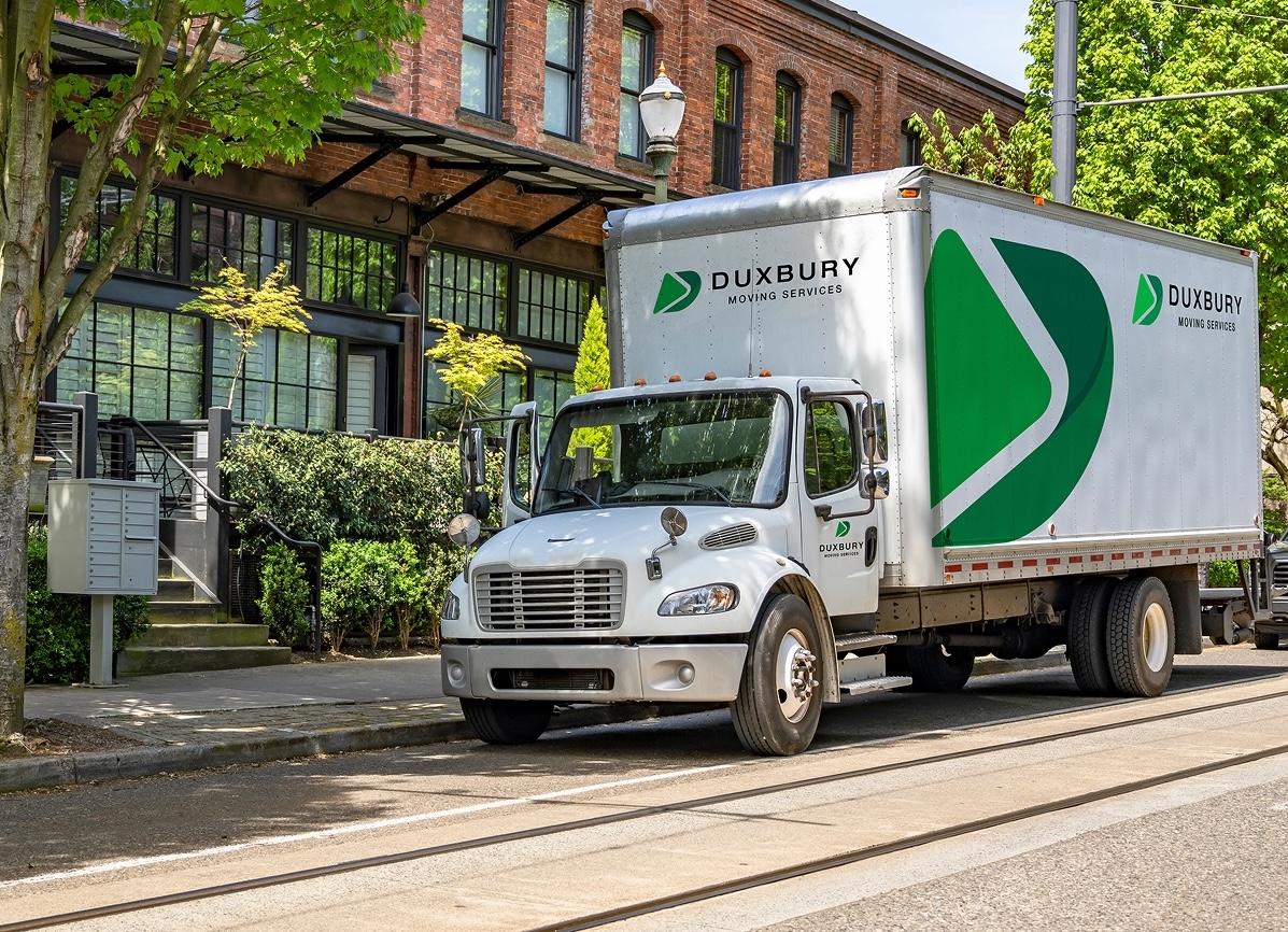 Duxbury Moving truck interstate move